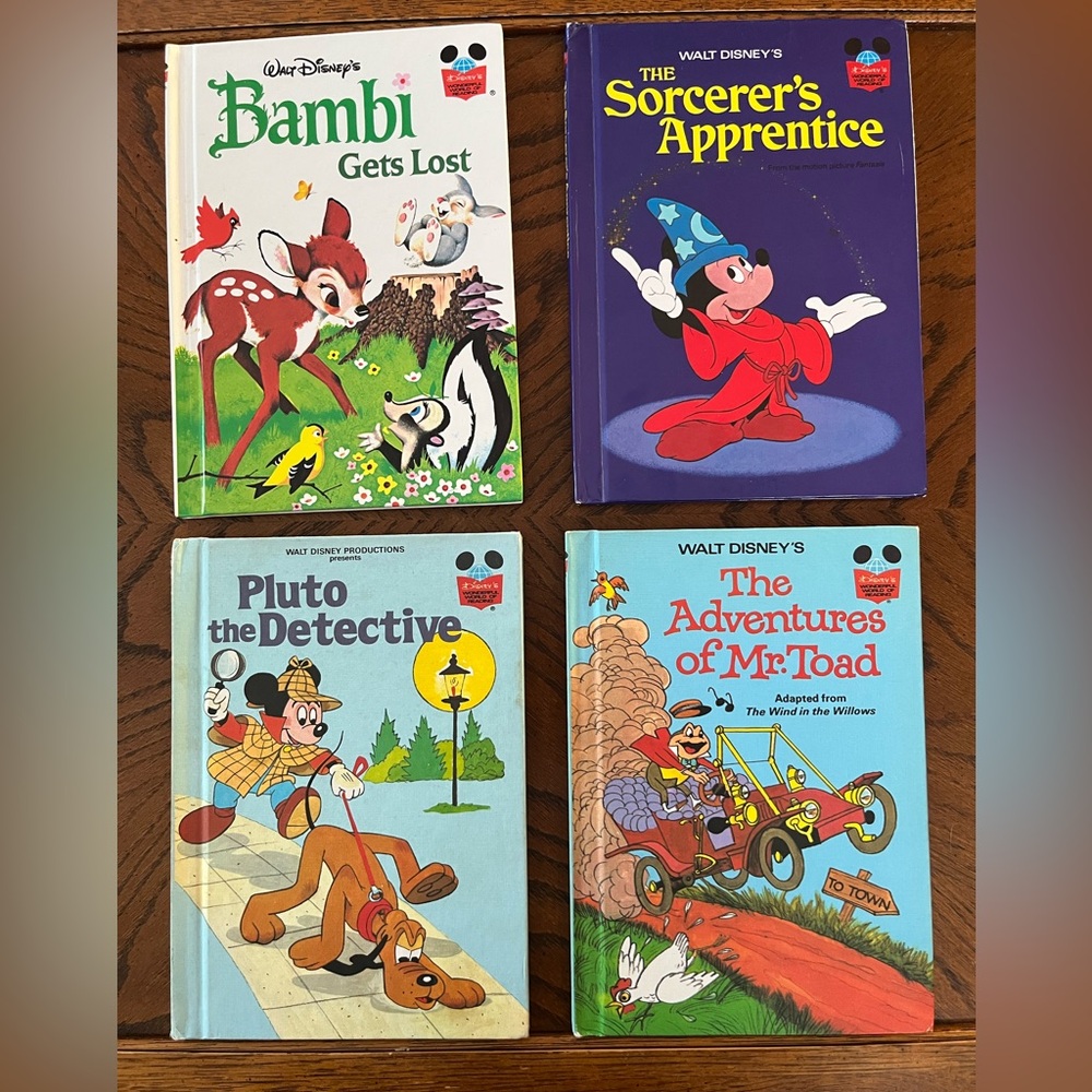 Disney’s Wonderful World of Reading kids books | set of 4 vintage books